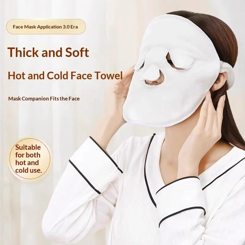 Luxury Skincare Gifts - Serviette Masque Visage Réutilisable Chaud/Froid Luxe
